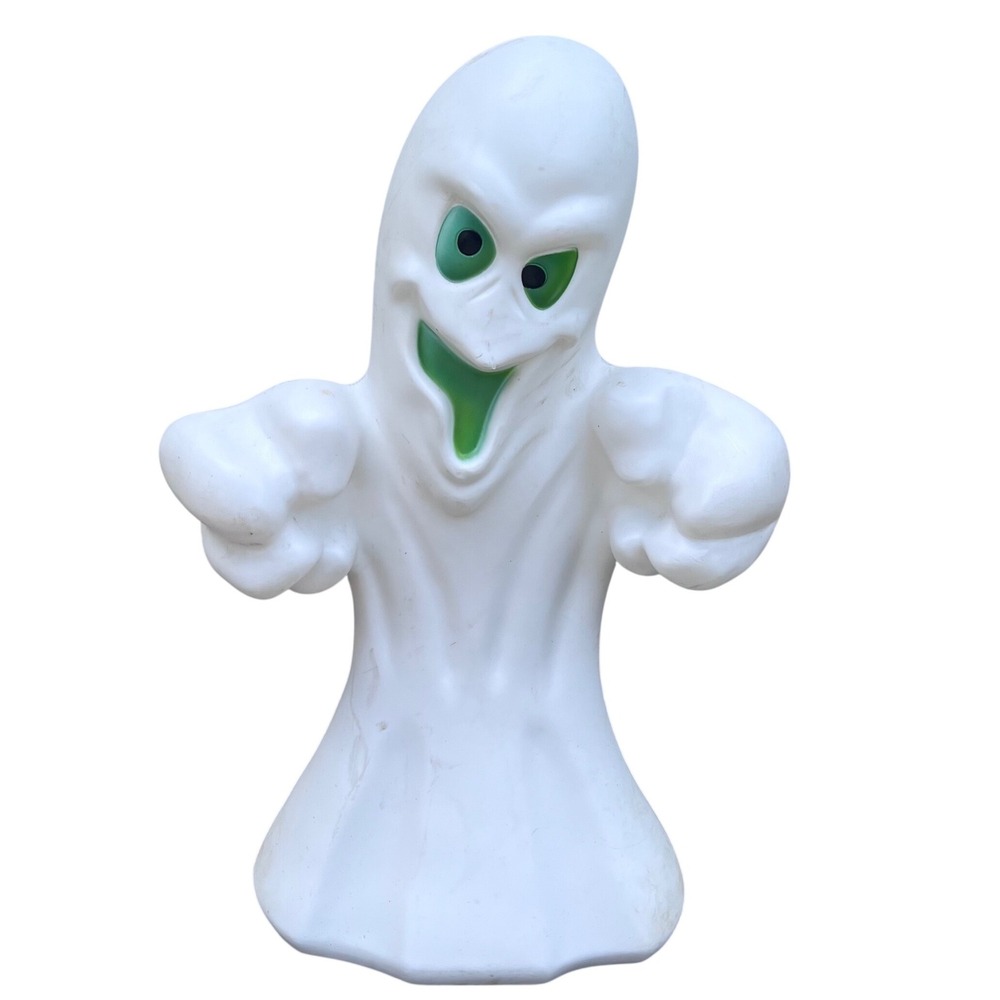 Vtg Empire Blow Mold Ghost Halloween Lighted Yard Decor 34" Retro 1990s White